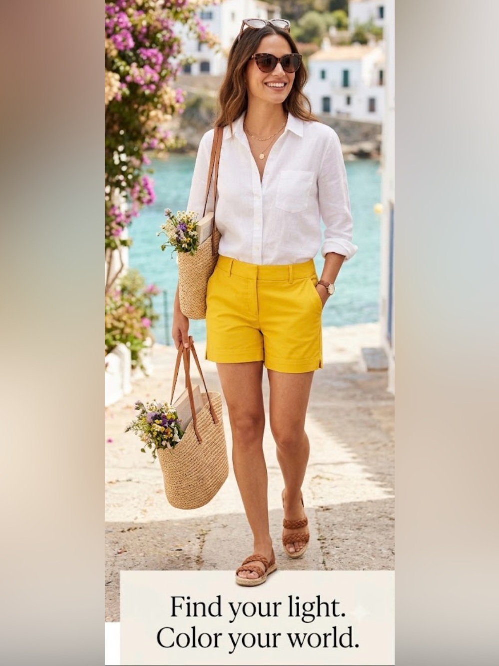 LOFT Yellow Shorts Size 2 Chick Summer Style /Dress Up or Down